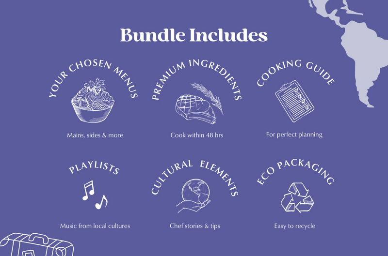 Around the World in 8 cuisines bundle