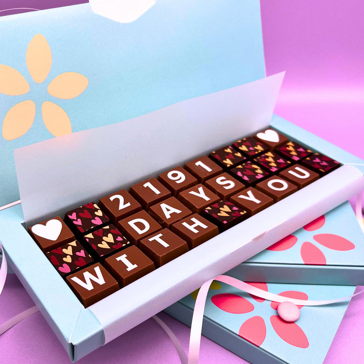 Personalised Anniversary Chocolates