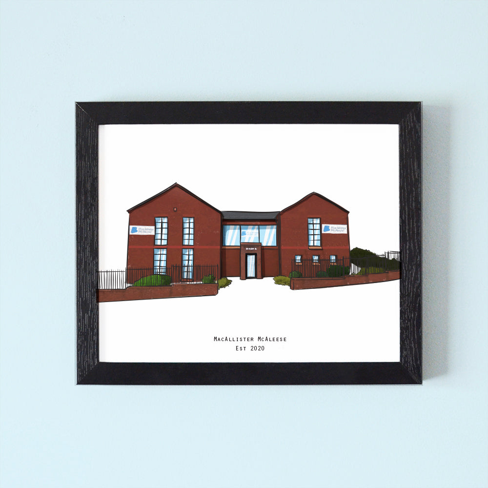 Personalised House Illustration Print