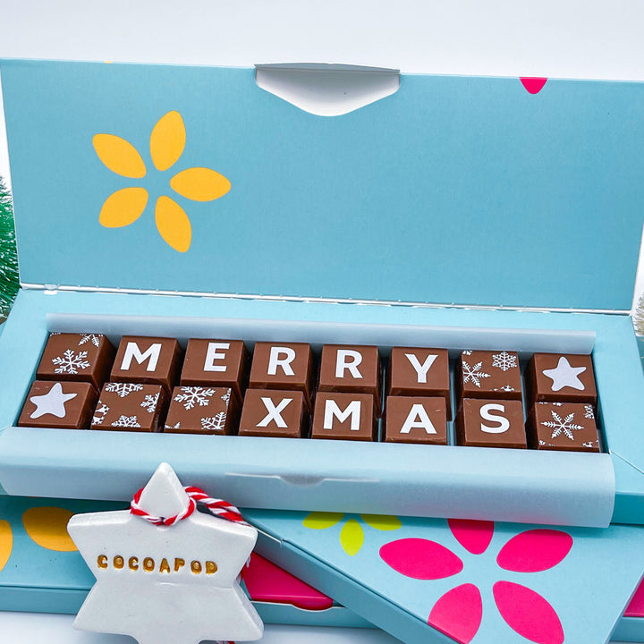 Festive Merry Xmas Belgian Chocolates