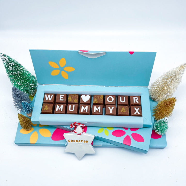 Personalised Christmas Chocolate Treat for Mum