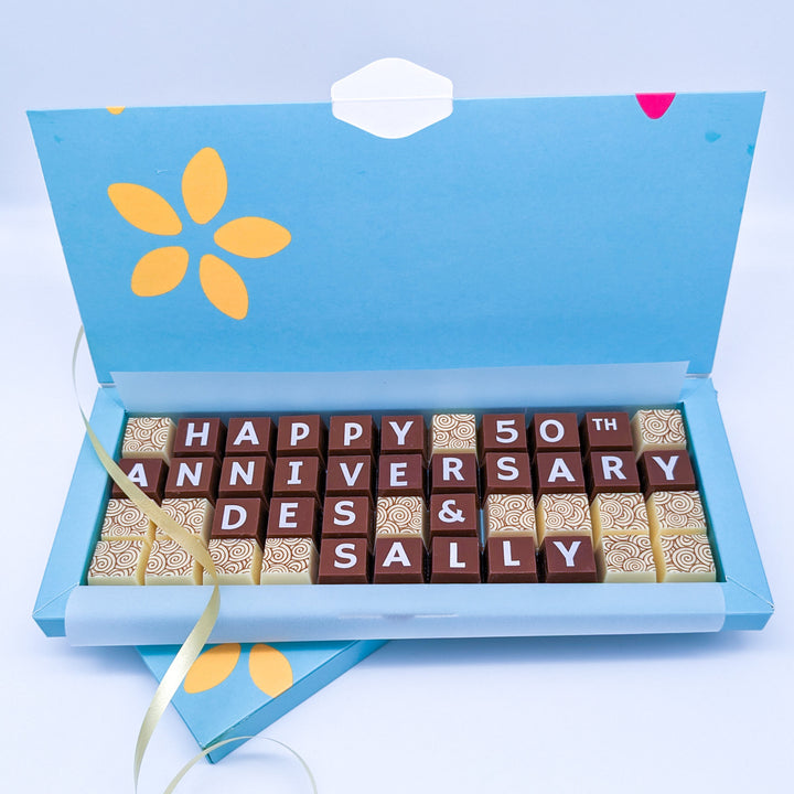 Personalised Anniversary Chocolate Treat