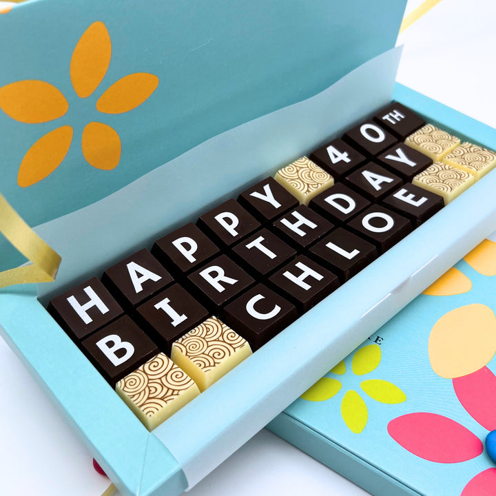 Personalised 40th Birthday Chocolate Box