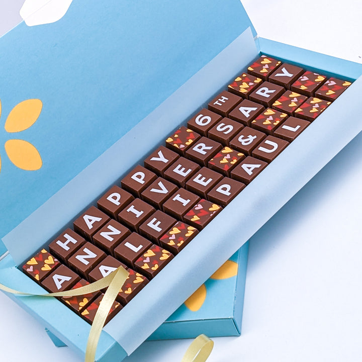 Personalised Anniversary Chocolate Treat