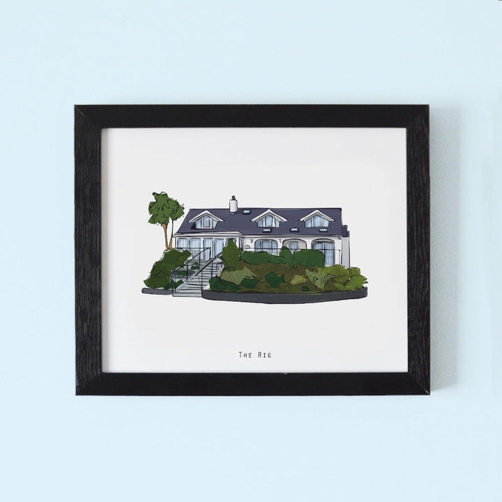 Personalised House Illustration Print
