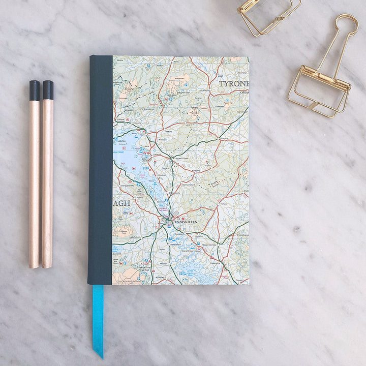 Discover Northern Ireland A5 Map Notebook - Enniskillen