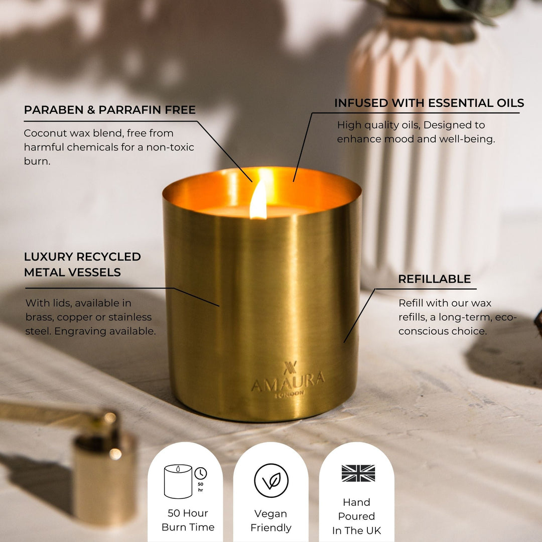 Serenity Luxury Candle with Lavender, Jasmine & Musk