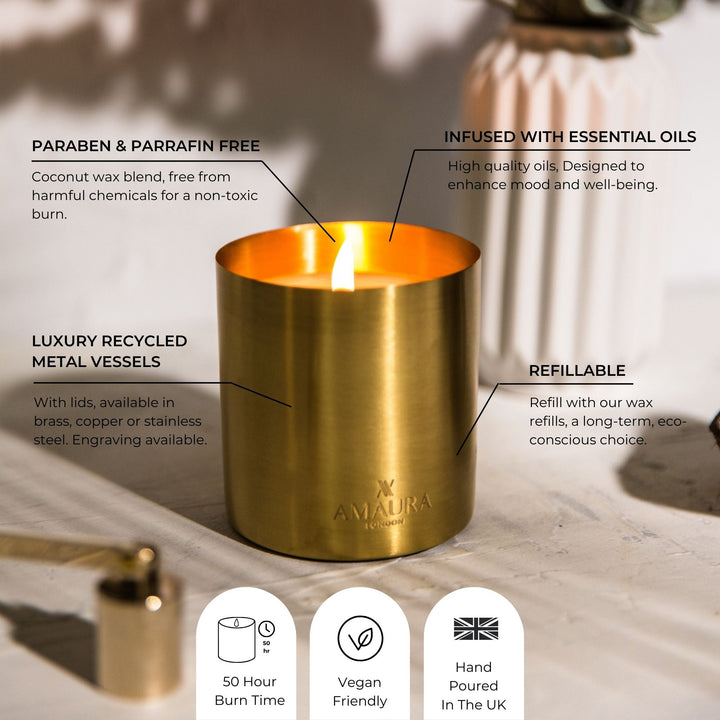 Serenity Luxury Candle with Lavender, Jasmine & Musk