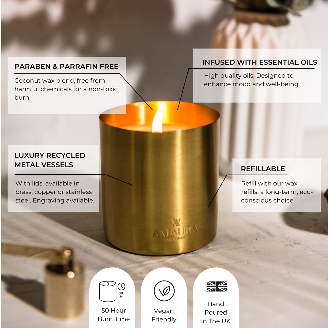 Gratitude Luxury Candle – Rock Rose & Sandalwood