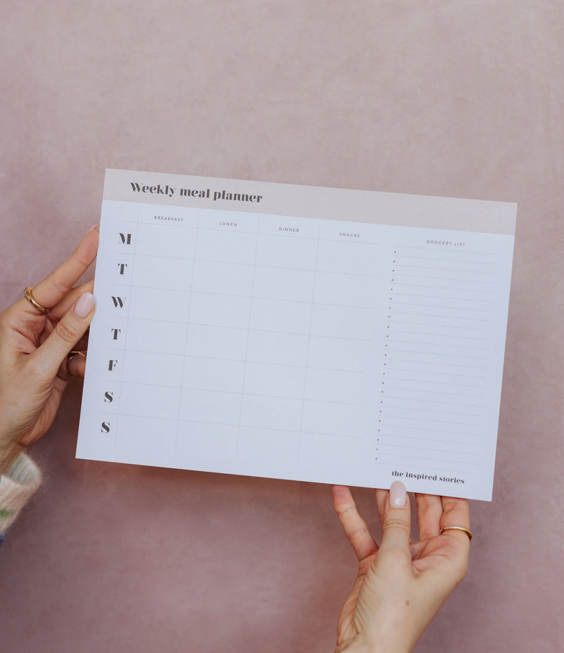 Weekly Meal Planner Notepad