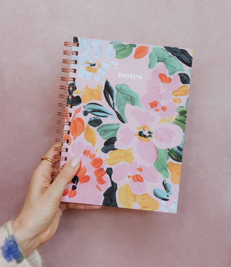Floral Spiral Notebook