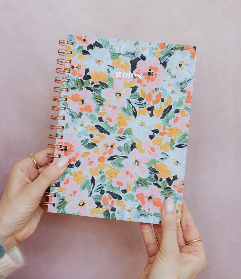 Floral Spiral Notebook