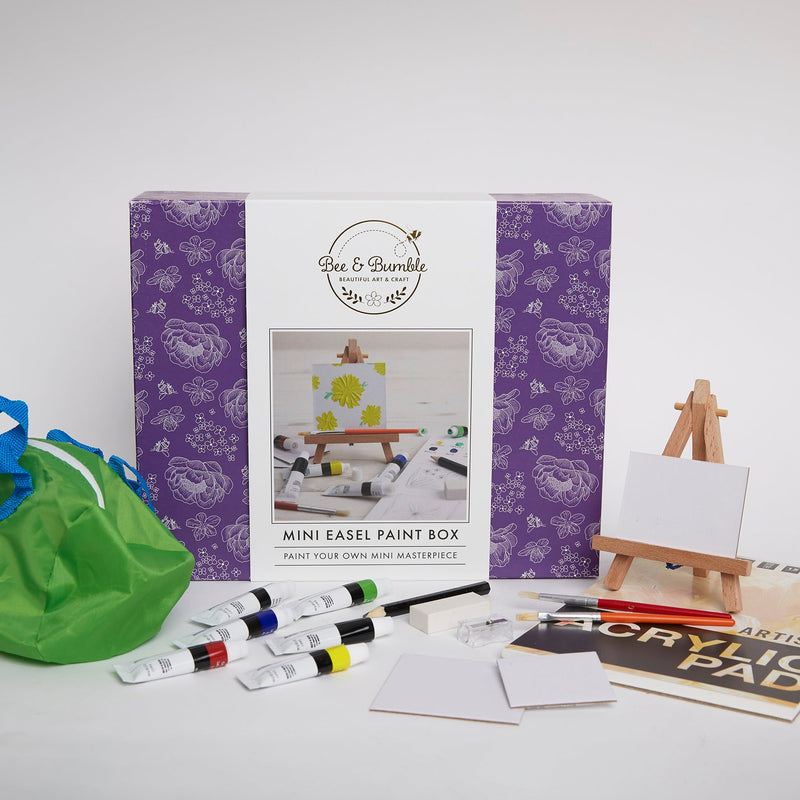 Bee & Bumble Mini Easel Paint Box Craft Set