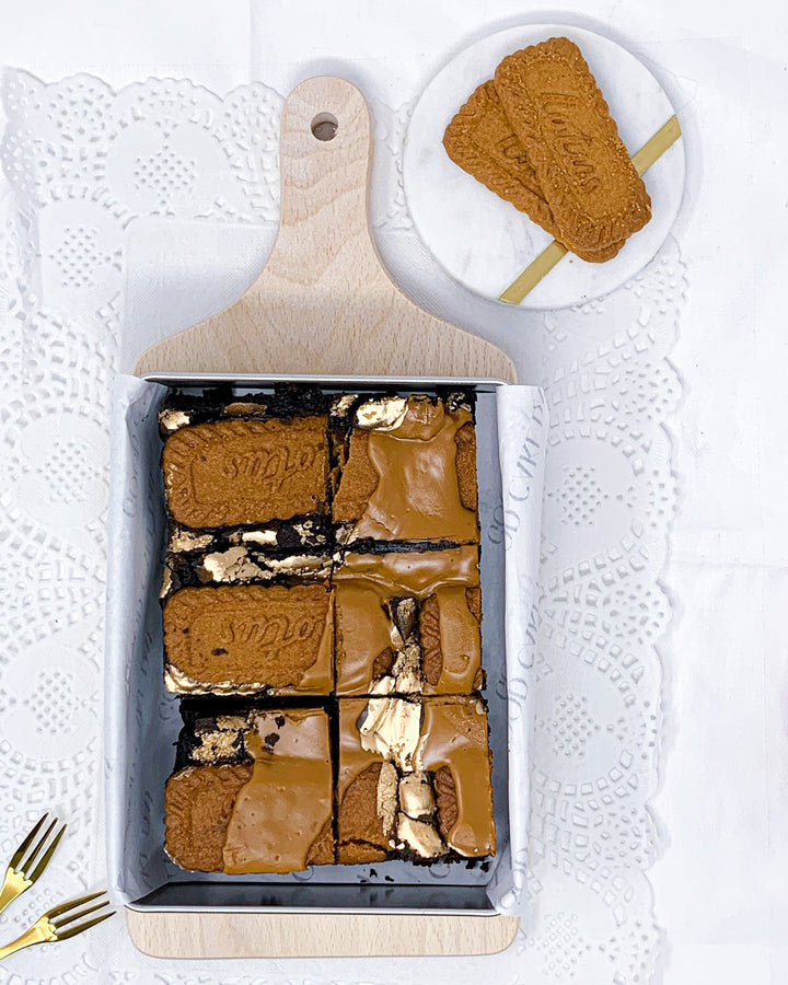 Bea Biscoff - Dark chocolate and Biscoff brownies