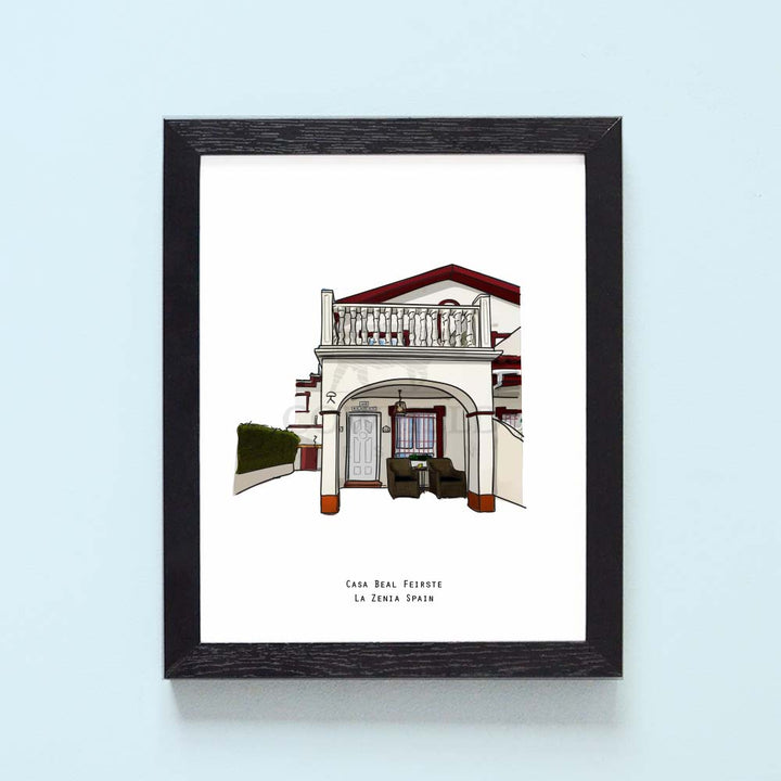 Personalised House Illustration Print
