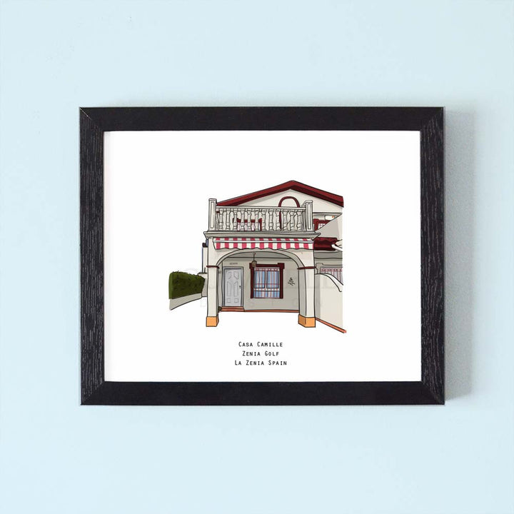 Personalised House Illustration Print
