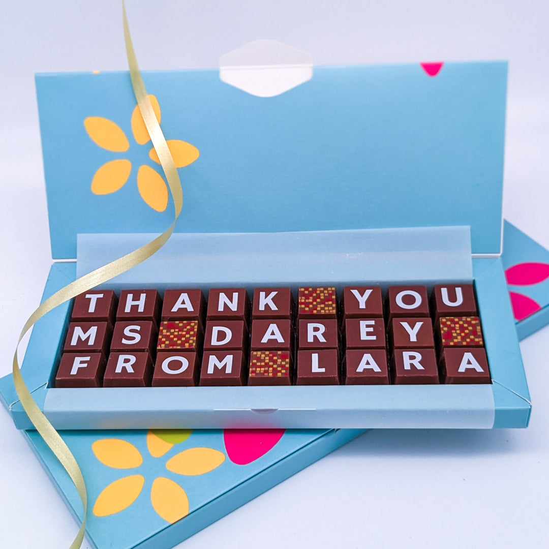 Personalised Thank You Belgian Chocolate Box