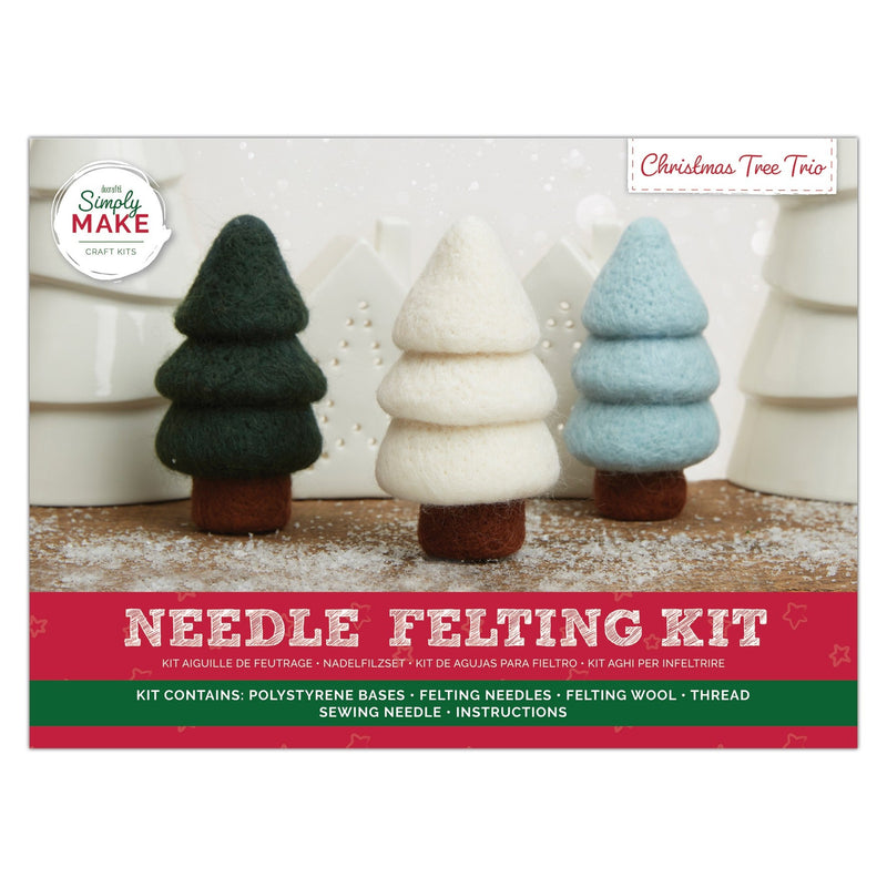 Needle Felting Kit - Tree Trio