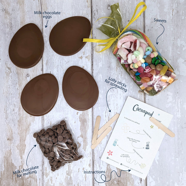 Personalised Chocolate Easter Decorations Kit