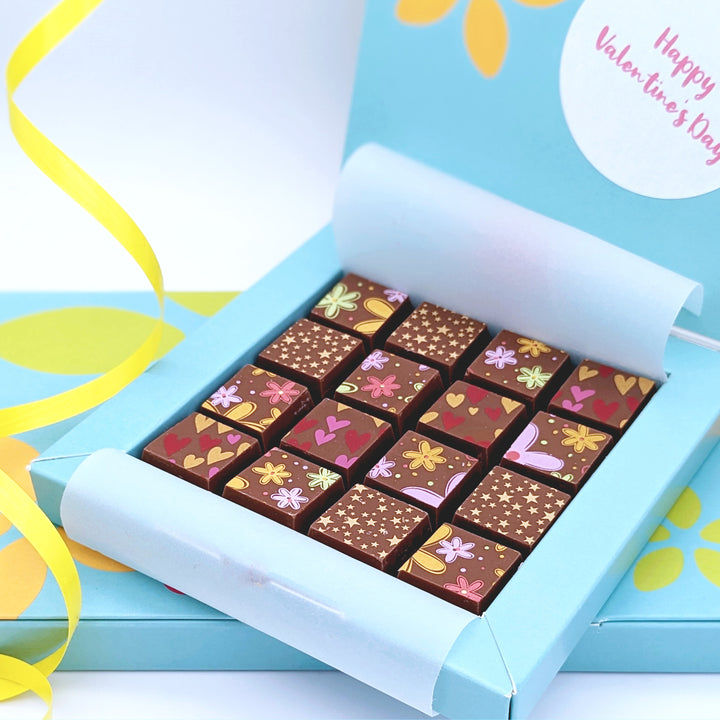 Personalised Chocolate Flower Gift Box