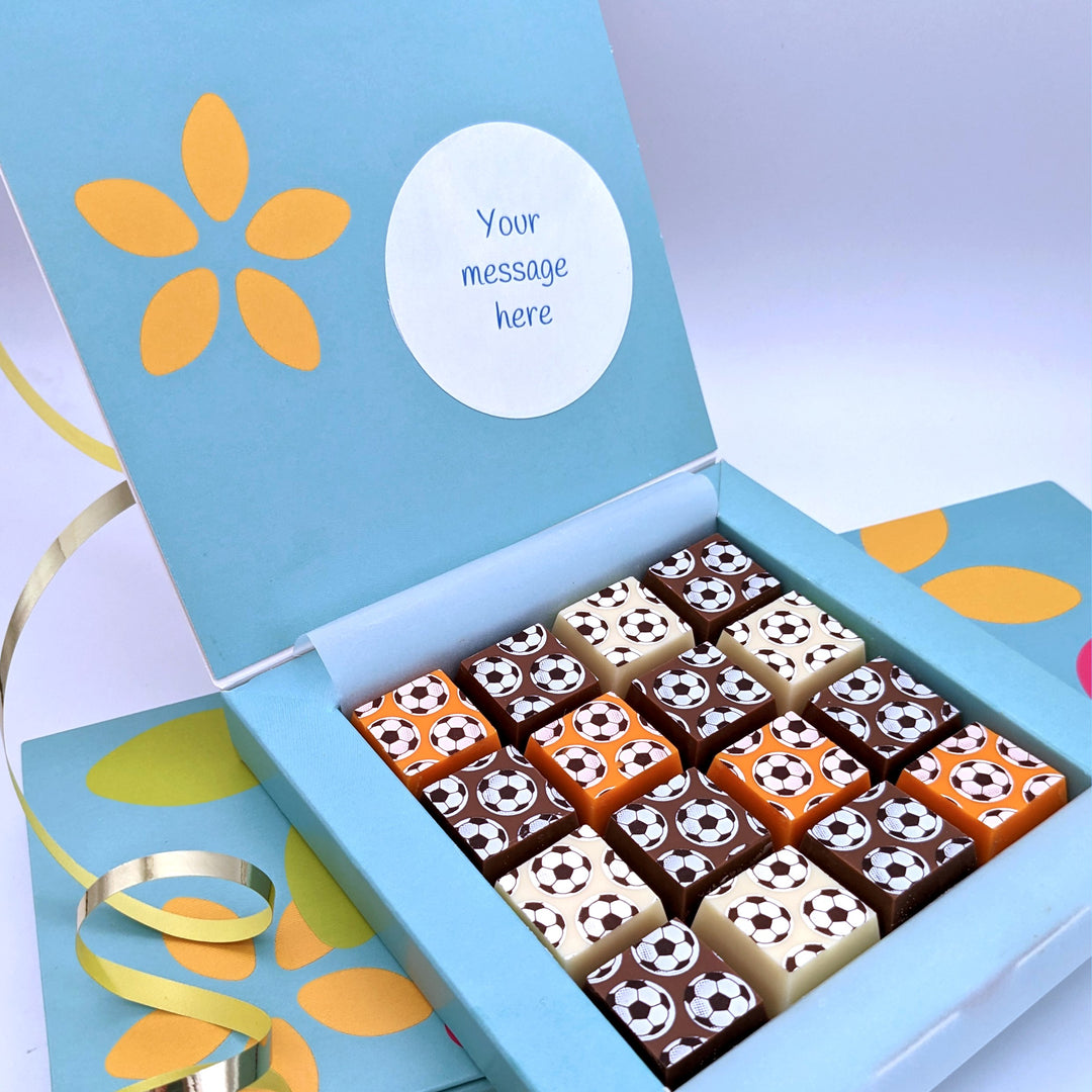 Personalised Football Mosaic Chocolate Box