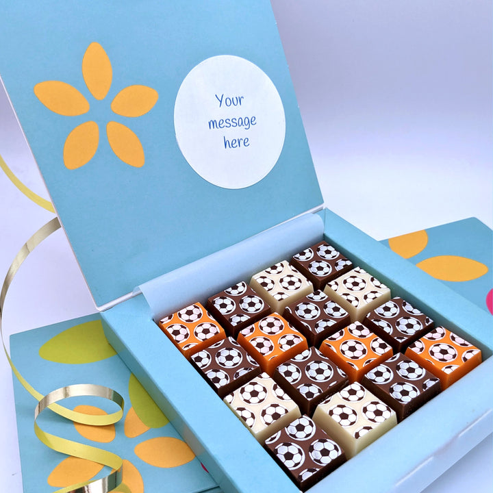 Personalised Football Mosaic Chocolate Box