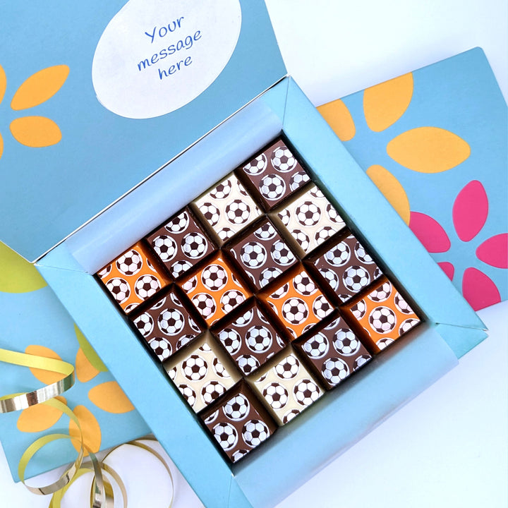 Personalised Football Mosaic Chocolate Box