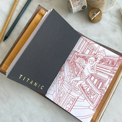 Titanic Leather Journal/Traveler's Notebook