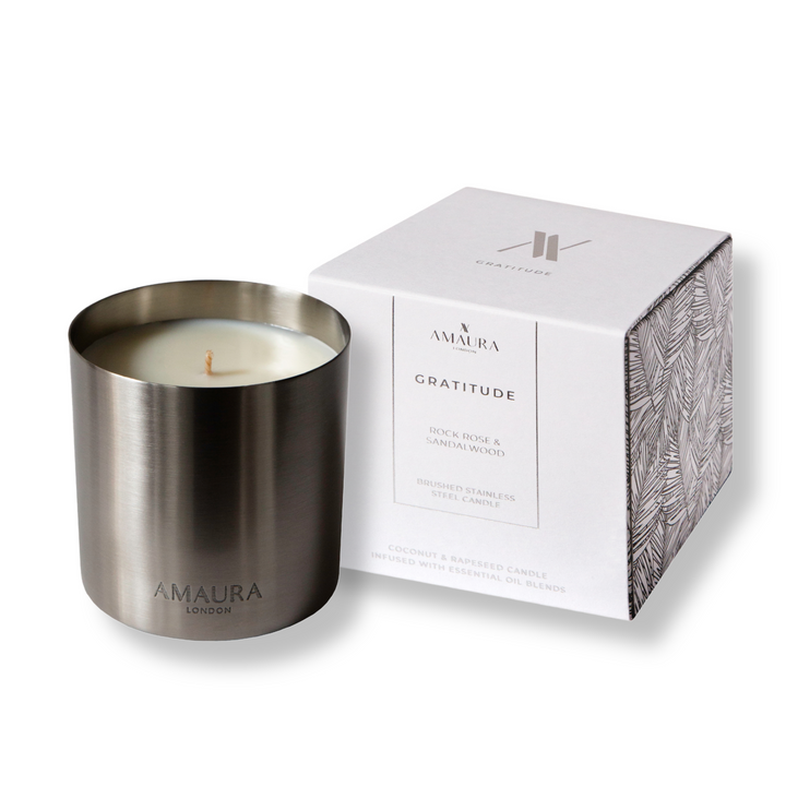 Gratitude Luxury Candle – Rock Rose & Sandalwood