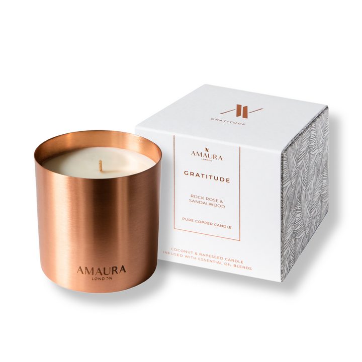 Gratitude Luxury Candle – Rock Rose & Sandalwood