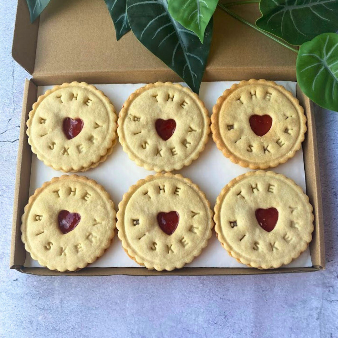 Gift Box of 6 Branded Jam Biscuits
