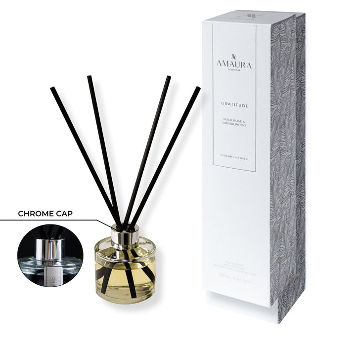 Gratitude Luxury Reed Diffuser – Rock Rose & Sandalwood