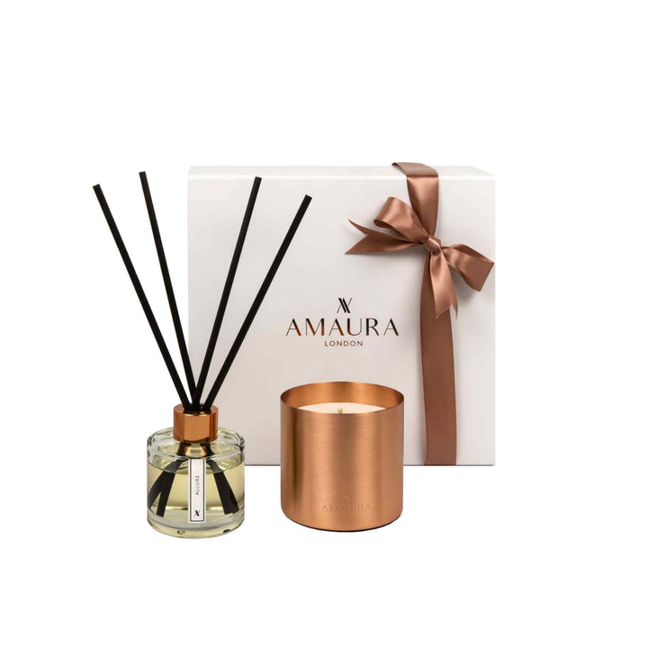 Gratitude Rock Rose & Sandalwood Candle and Diffuser Set
