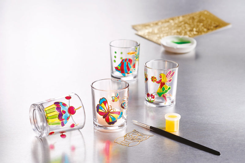 Creative Candle Votives Glass Painting Kit