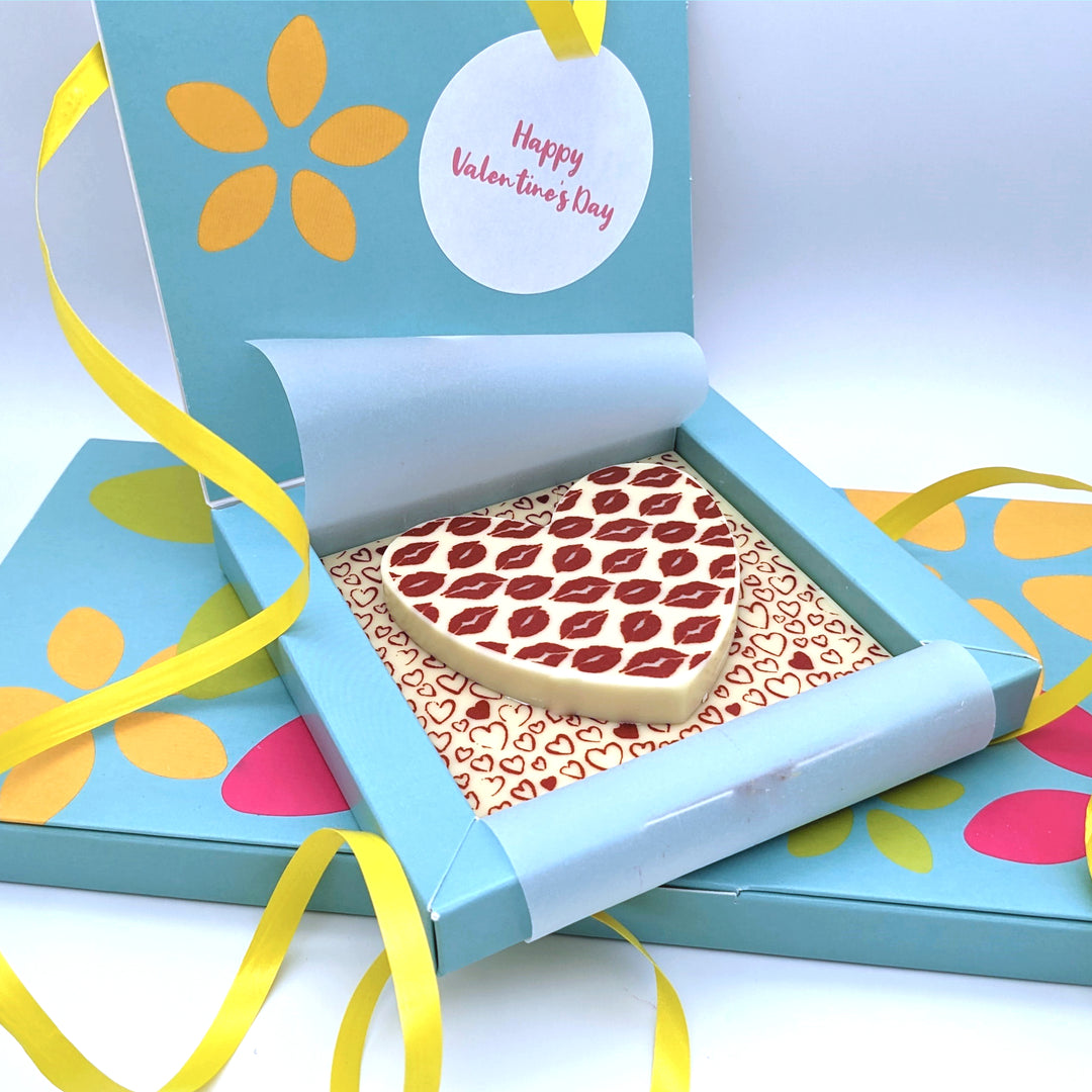 Personalised White Chocolate Heart Gift