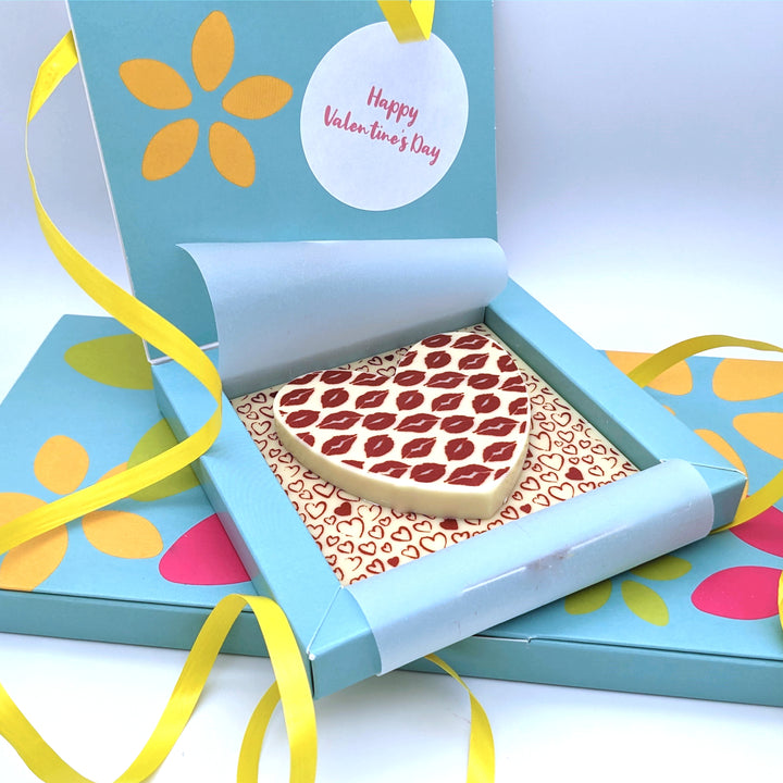Personalised White Chocolate Heart Gift