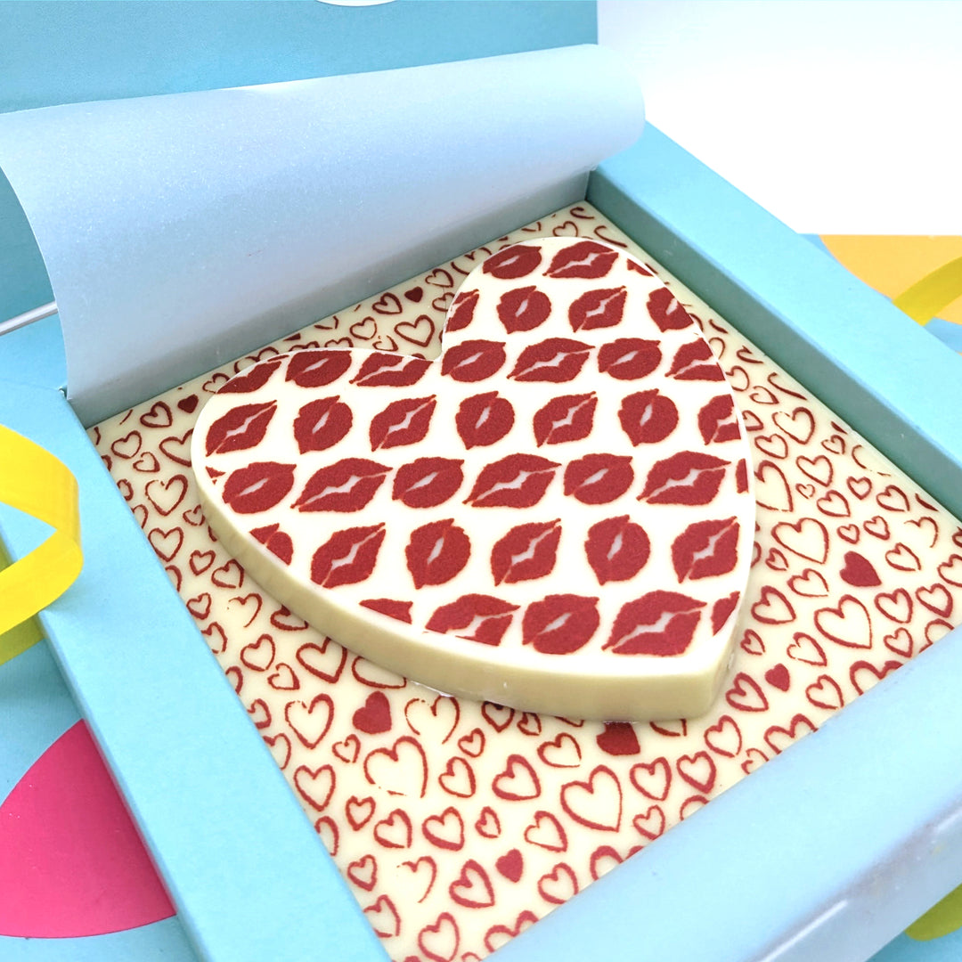 Personalised White Chocolate Heart Gift
