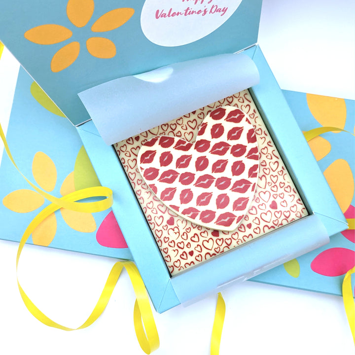 Personalised White Chocolate Heart Gift