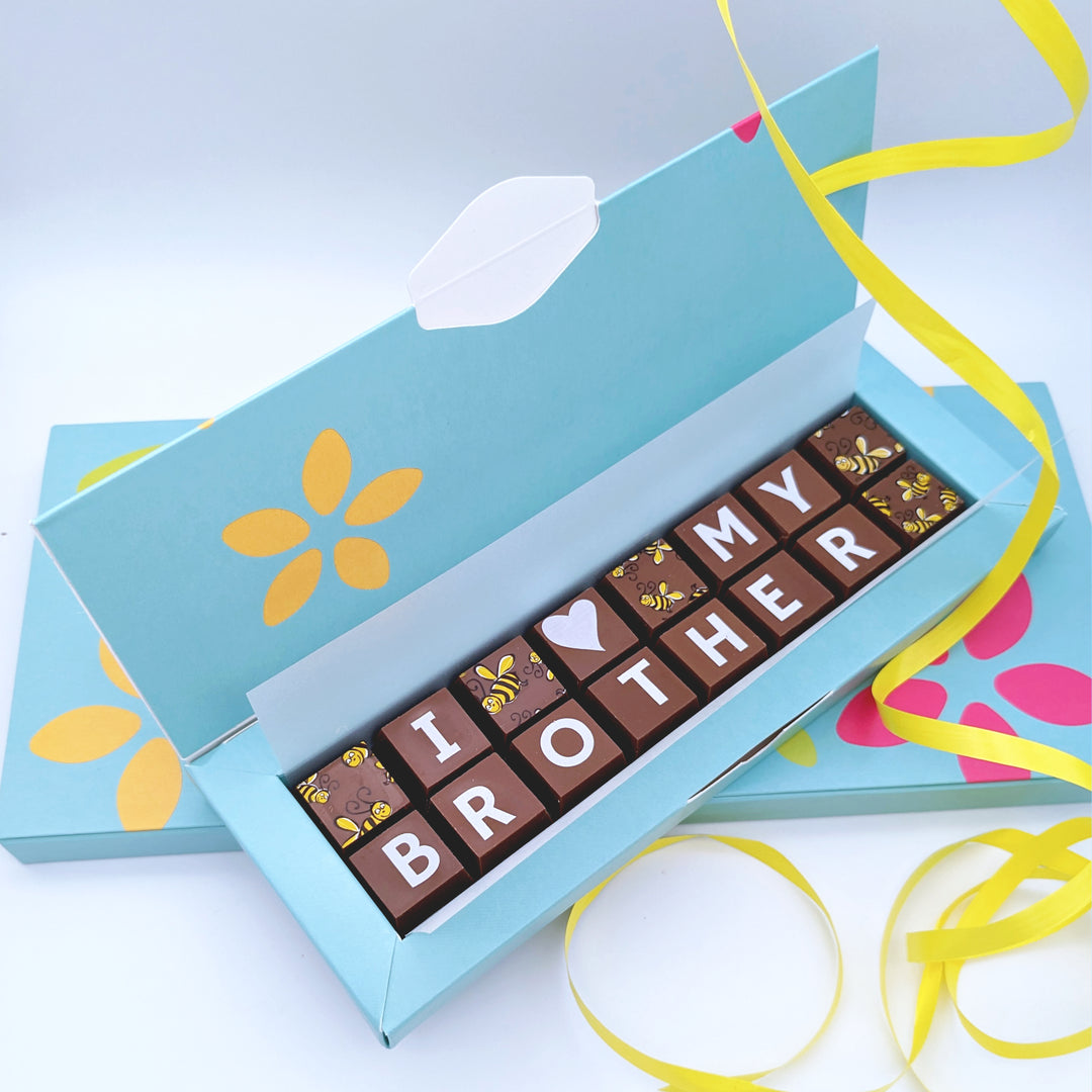 Personalised I Love My Brother Chocolate Bar