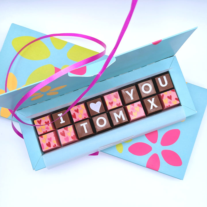 Personalised 'I Love You' Chocolate Box