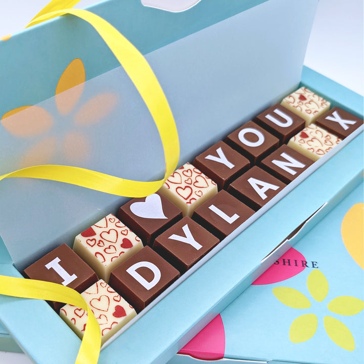 Personalised Chocolate Message Box