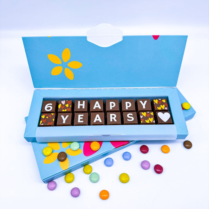 Personalised Anniversary Belgian Chocolate Box
