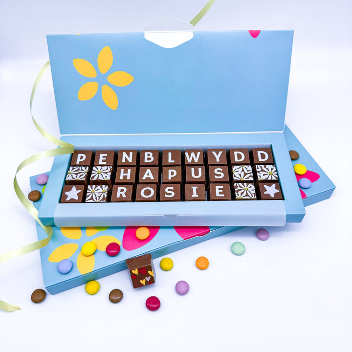 Personalised Welsh Birthday Chocolates