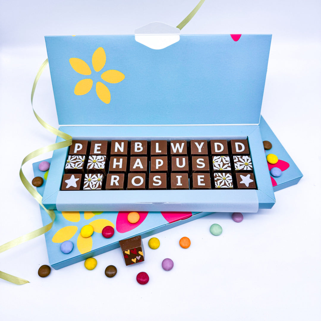 Personalised Welsh Birthday Chocolates