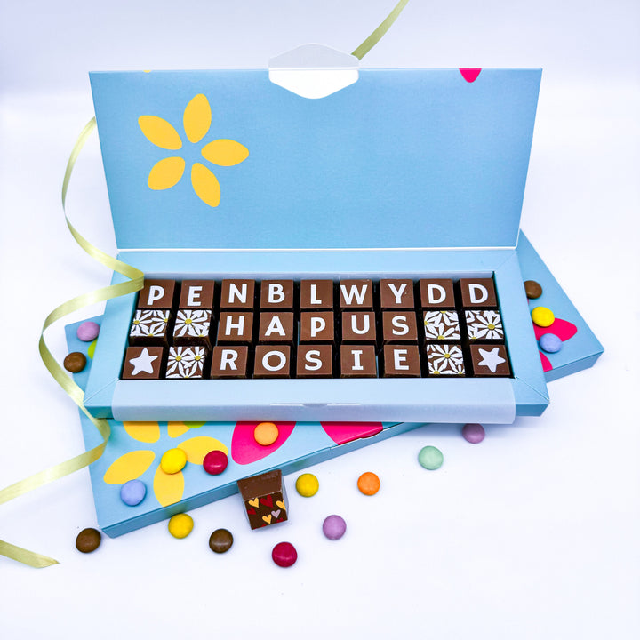 Personalised Welsh Birthday Chocolates