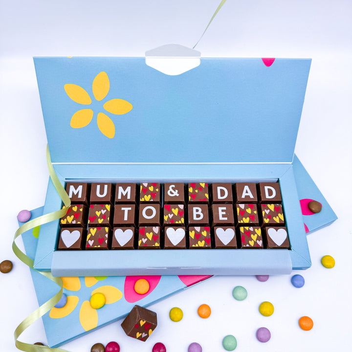 Personalised Chocolates for Mum and Dad to Be