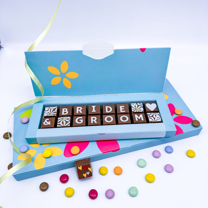 Personalised Bride and Groom Chocolate Gift