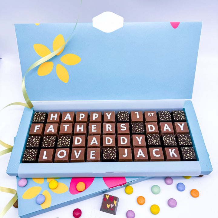 Personalised Chocolate Gift for First Father’s Day