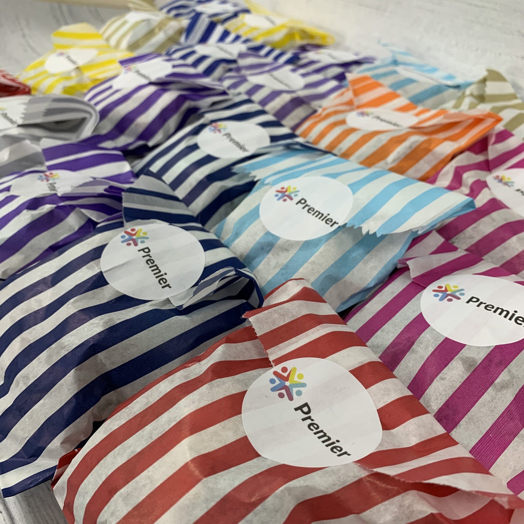 Colourful Personalised Party Sweet Bags