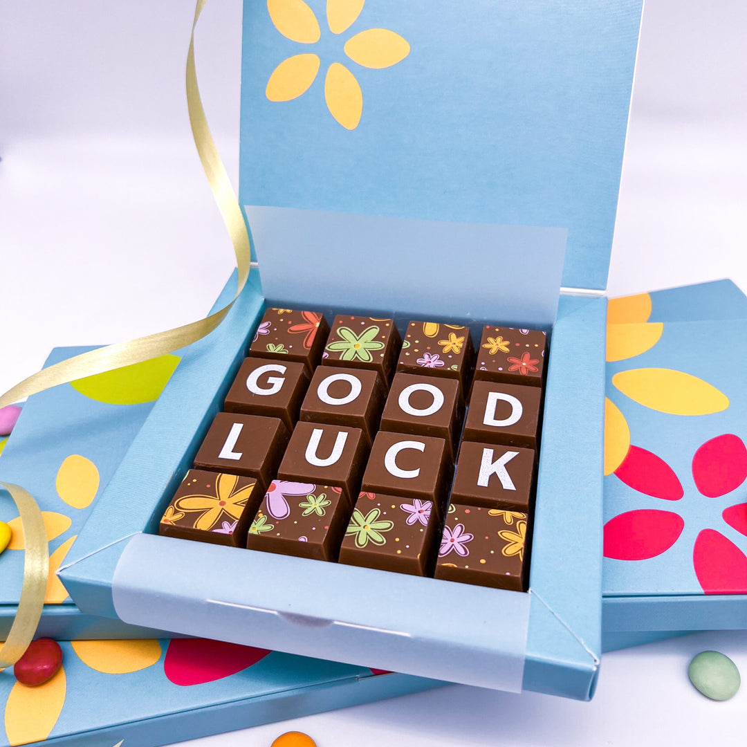 Personalised Good Luck Chocolates